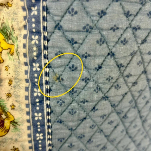 Vintage Rare Vera Bradley Disney‎ Winnie Pooh Child Garment Bag Blue Yellow - Picture 6 of 13